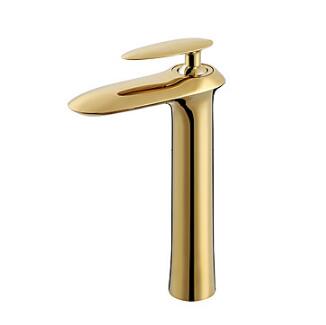 Contemporary Simple Luxury Centerset High Quality with Single Handle One Hole Ti-PVD Finish Bathroom Basin Sink Faucet TP0705HG