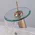 Single Handle Waterfall Antique Brass Bathroom Sink Faucet (QH0801_B)